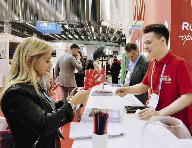 More than 600 business meetings and discussions took place at the Russian stand at IMEX.