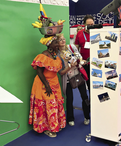 Photos from FIFA Russia 2018 at the Russian stand at IMEX.