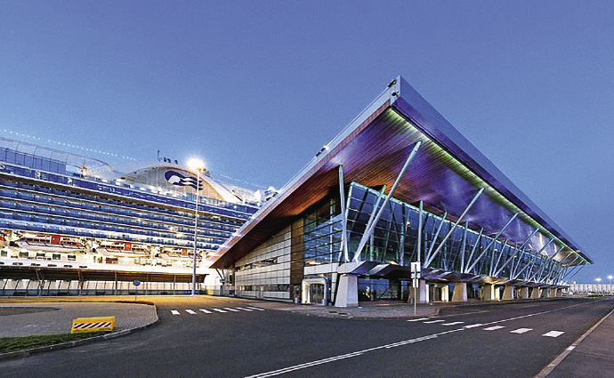 There are three cruise terminals and one cruise and ferry terminal at the port.